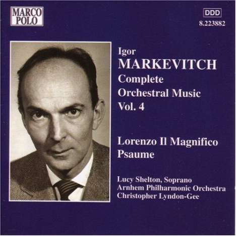 Igor Markevitch (1912-1983): Orchesterwerke Vol.4, CD