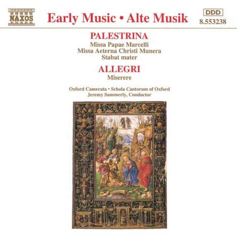 Giovanni Pierluigi da Palestrina (1525-1594): Missa Aeterna Christi Munera, CD