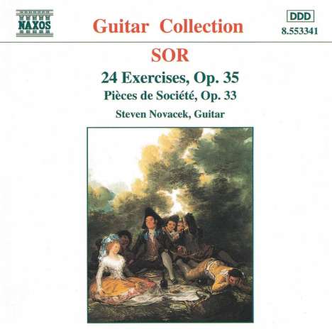 Fernando Sor (1778-1839): 24 Etüden für Gitarre op.35, CD
