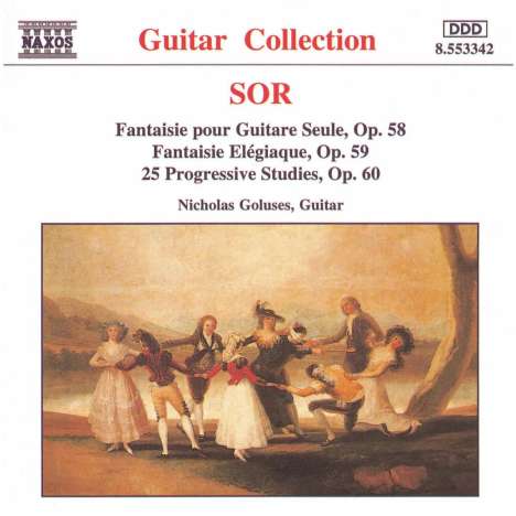 Fernando Sor (1778-1839): Fantasien op.58 &amp; 59 für Gitarre, CD