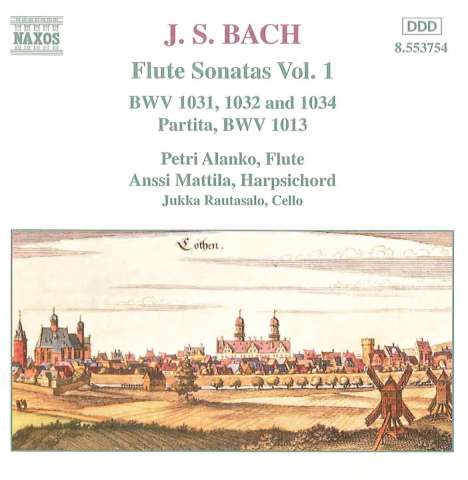 Johann Sebastian Bach (1685-1750): Sonaten &amp; Partita für Traversflöte Vol.1, CD