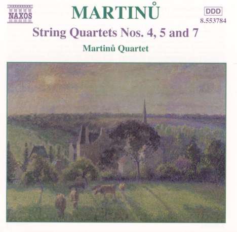 Bohuslav Martinu (1890-1959): Sämtliche Streichquartette Vol.3, CD