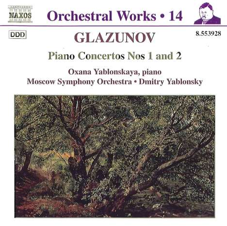 Alexander Glasunow (1865-1936): Klavierkonzerte Nr.1 &amp; 2, CD