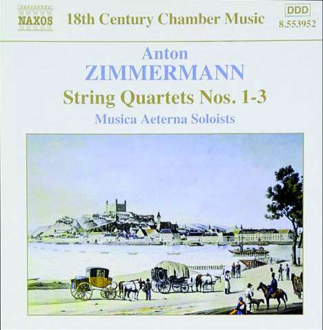 Anton Zimmermann (1741-1781): Streichquartette Nr.1-3 (Exklusive Wiederauflage für jpc), CD