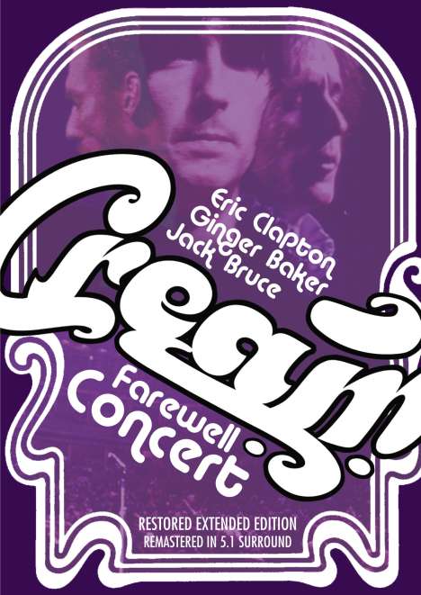 Cream: Farewell Concert 1968 (Ländercode 1), DVD