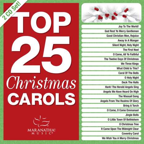 Top 25 Christmas Carols, 2 CDs