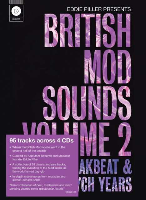 Eddie Piller Presents British Mod Sounds: The Freakbeat &amp; Psych Years Volume 2, 4 CDs