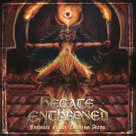 Hecate Enthroned: Embrace Of The Godless Aeon (Limited-Edition) (Red Splatter Vinyl), LP