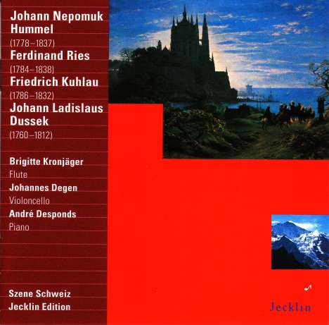 Johann Ludwig Dussek (1760-1812): Sonate op.35 für Flöte,Klavier &amp; Cello, CD