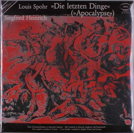 Louis Spohr (1784-1859): Die letzten Dinge ("Apocalypse") (120g), 2 LPs