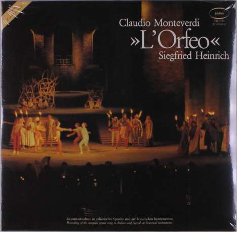 Claudio Monteverdi (1567-1643): L'Orfeo (Neufassung nach dem Urtext) (120g), 3 LPs