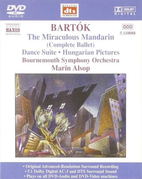 Bela Bartok (1881-1945): Der wunderbare Mandarin, DVD-Audio