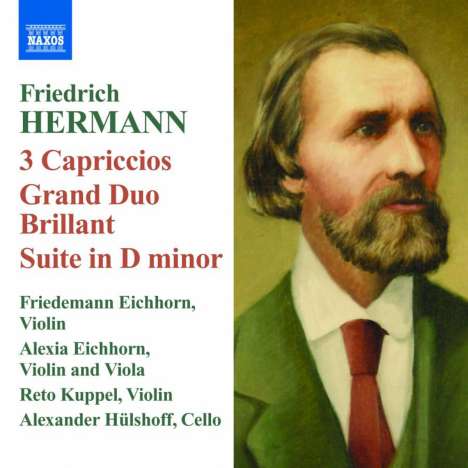 Friedrich Hermann (1828-1907): Capriccios Nr.1-3 für 2 Violinen, CD