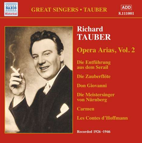 Richard Tauber - Opera Arias Vol.2, CD