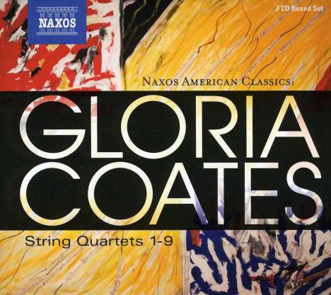 Gloria Coates (geb. 1938): Streichquartette Nr.1-9, 3 CDs