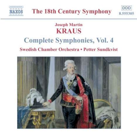 Josef Martin Kraus (1756-1792): Symphonien in D-Dur,Es-Dur,F-Dur (VB 143-145), CD