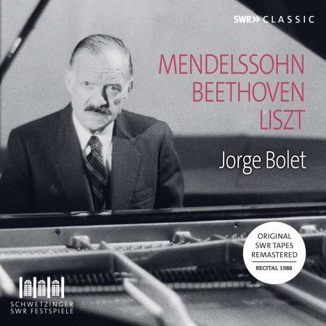 Jorge Bolet - Piano Recital 1988 (Schwetzinger Festspiele), CD