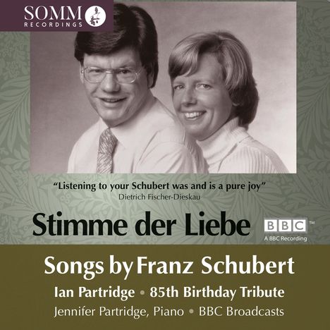 Franz Schubert (1797-1828): Lieder "Stimme der Liebe", CD