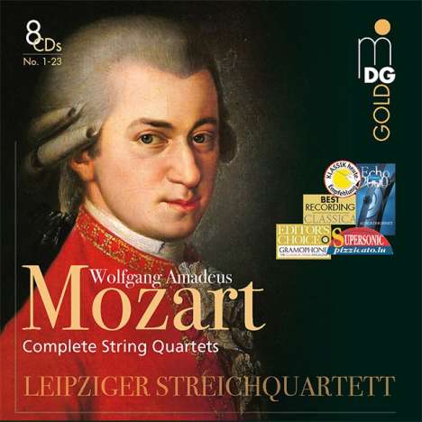 Wolfgang Amadeus Mozart (1756-1791): Streichquartette Nr.1-23, 8 CDs