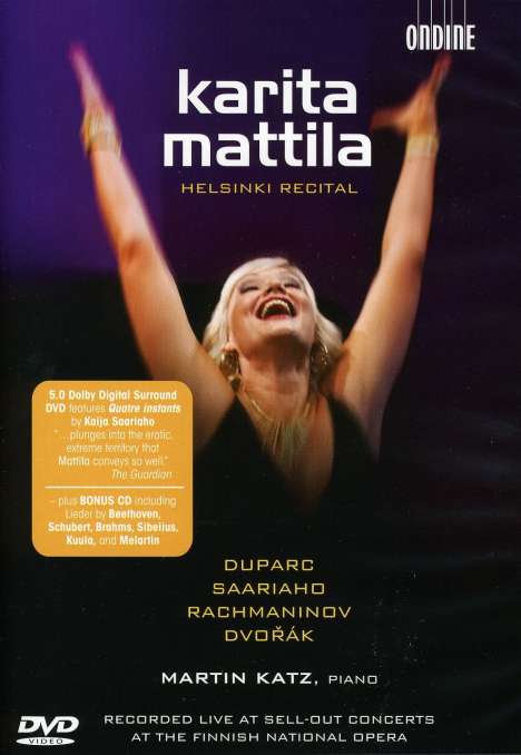 Karita Mattila - Helsinki Recital, 1 DVD und 1 CD