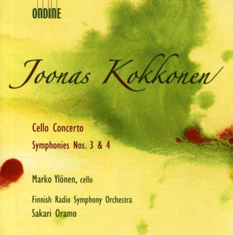 Joonas Kokkonen (1921-1996): Symphonien Nr.3 &amp; 4, CD