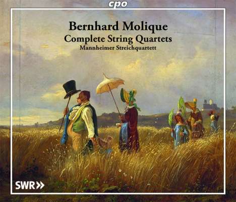 Wilhelm Bernhard Molique (1802-1869): Sämtliche Streichquartette, 4 CDs