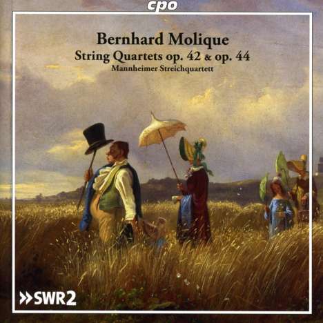 Wilhelm Bernhard Molique (1802-1869): Streichquartette op.42 &amp; 44, CD