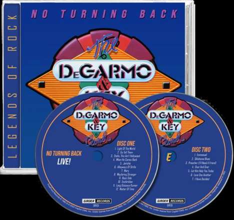 DeGarmo &amp; Key: No Turning Back Live, 2 CDs