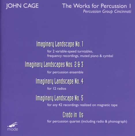John Cage (1912-1992): Works for Percussion 1, CD