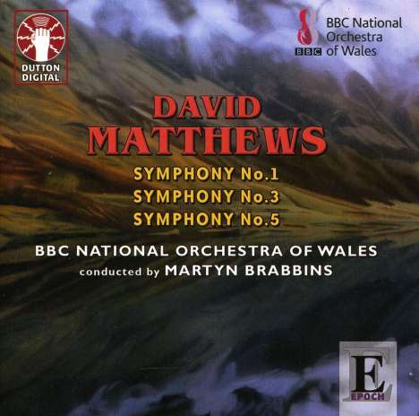 David Matthews (geb. 1943): Symphonien Nr.1,3,5, CD