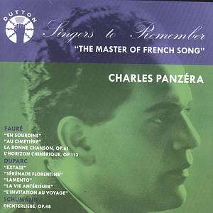 Charles Panzera - The Master of French Song, CD