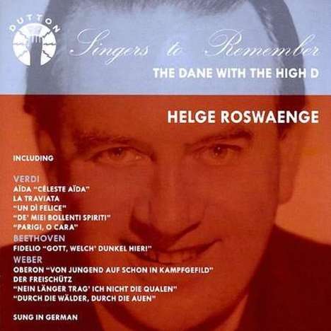 Helge Rosvaenge - The Dane with the High D, CD