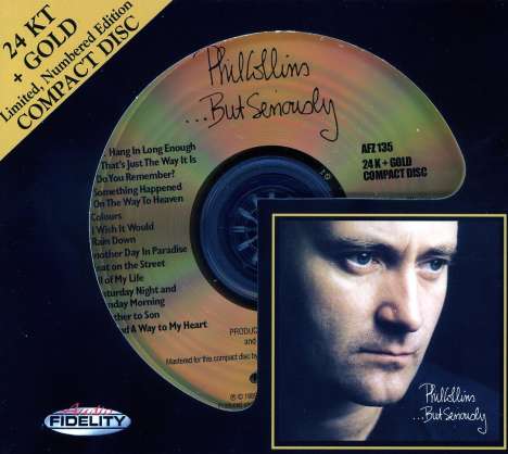 Phil Collins (geb. 1951): But Seriously (24 Karat Gold-CD) (Limited Edition), CD