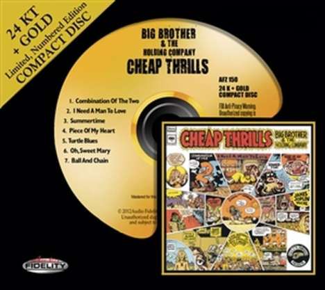 Big Brother &amp; The Holding Company: Cheap Thrills (Limited Edition 24 Karat Gold-CD), CD