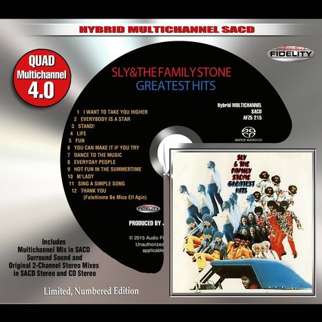 Sly &amp; The Family Stone: Greatest Hits (Limited &amp; Numbered Edition), Super Audio CD