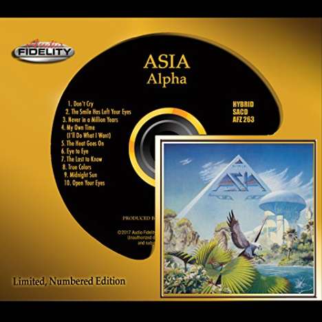 Asia: Alpha (Hybrid-SACD) (Limited-Numbered-Edition), Super Audio CD