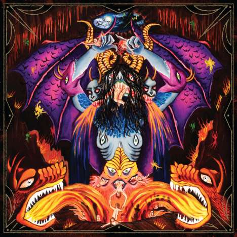 Devil Master: Satan Spits On Children Of Light (Limited Edition) (Neon Violet W/ Orange, Red &amp; Blue Splatter Vinyl), LP