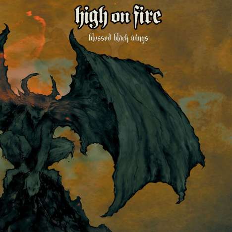 High On Fire: Blessed Black Wings (Limited Edition) (Aqua Blue And Halloween Orange Merge Vinyl), 2 LPs
