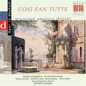 Wolfgang Amadeus Mozart (1756-1791): Cosi fan tutte (Ausz.in dt.Sprache), CD