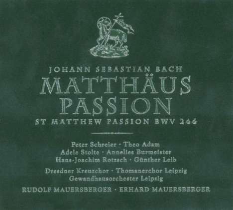 Johann Sebastian Bach (1685-1750): Matthäus-Passion BWV 244, 3 CDs