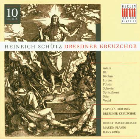 Heinrich Schütz (1585-1672): Geistliche Werke (Dresdner Kreuzchor), 10 CDs