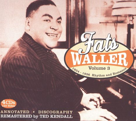 Fats Waller (1904-1943): Fats Waller Vol. 3: 193, 4 CDs