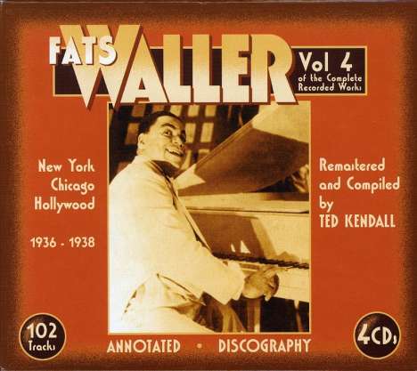 Fats Waller (1904-1943): Vol. 4 Of The Complete, 4 CDs