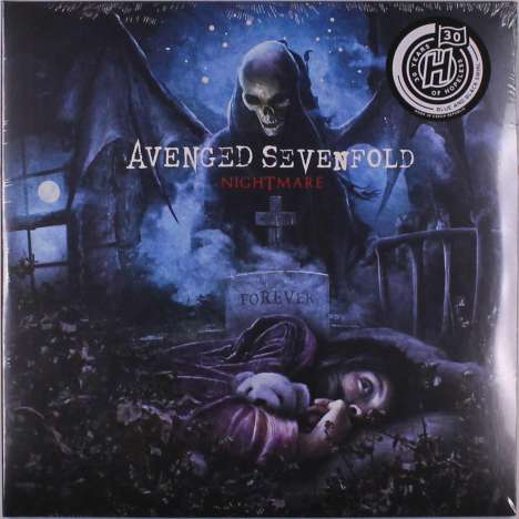 Avenged Sevenfold: Nightmare (Limited Edition) (Blue &amp; Black Swirl Vinyl), 2 LPs