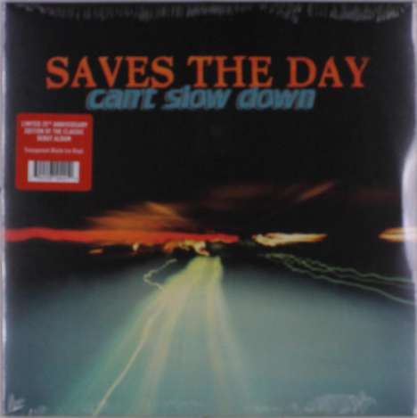 Saves The Day: Can't Slow Down (Limited Edition) (Transparent Black Ice Vinyl), LP