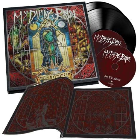 My Dying Bride: Feel The Misery (Deluxe Edition Earbook), 2 CDs und 2 Singles 10"