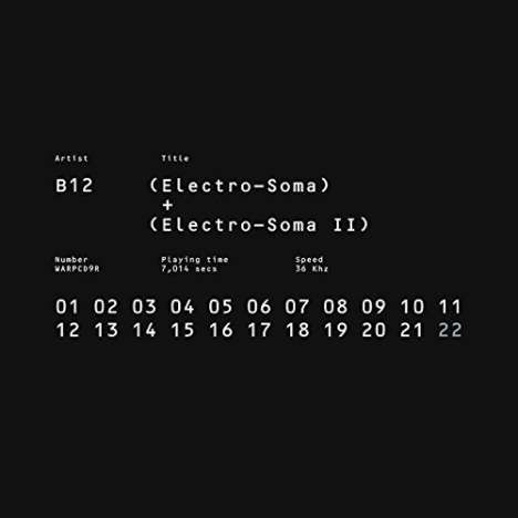 B12: Electro-Soma I &amp; II Anthology, 2 CDs