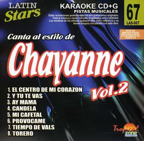 Chayanne: Vol. 2-Karaoke Latin Stars, CD