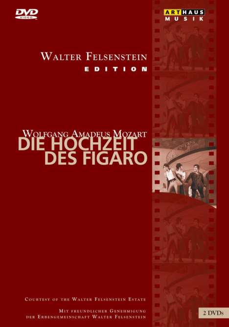 Wolfgang Amadeus Mozart (1756-1791): Die Hochzeit des Figaro (Walter Felsenstein-Edition), 2 DVDs