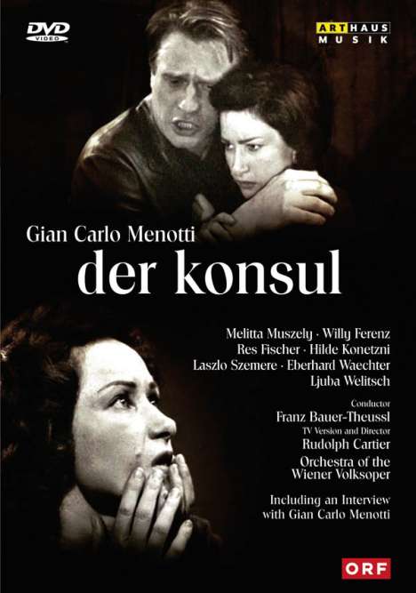 Gian-Carlo Menotti (1911-2007): Der Konsul (in dt.Spr.), DVD